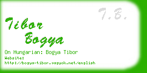 tibor bogya business card